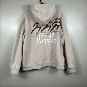 lululemon athletica Beige "For All Runners" Graphic Hoodie